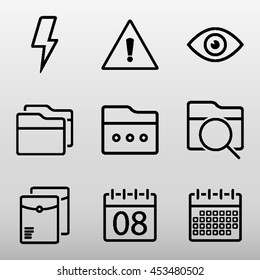 General Icons Set Vector Illustration