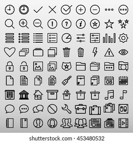 General Icons Set Vector Illustration