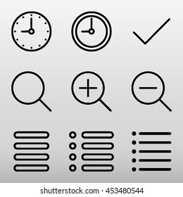 General Icons Set Vector Illustration