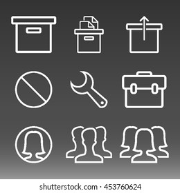 General Icons Set Vector Illustration