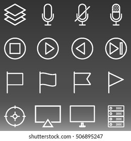 General Icons Set Vector Illustration