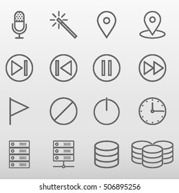 General Icons Set Vector Illustration