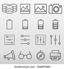 General Icons Set Vector Illustration