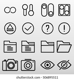 General Icons Set Vector Illustration