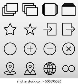 General Icons Set Vector Illustration