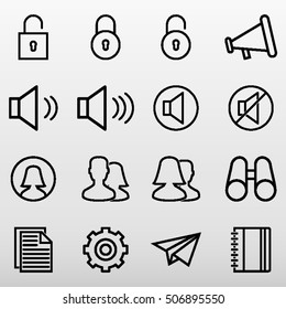 General Icons Set Vector Illustration