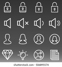 General Icons Set Vector Illustration