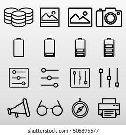 General Icons Set Vector Illustration