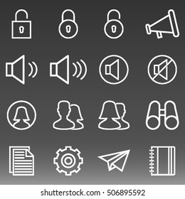 General Icons Set Vector Illustration