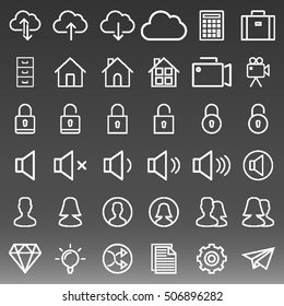 General Icons Set Vector Illustration