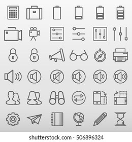 General Icons Set Vector Illustration