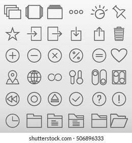 General Icons Set Vector Illustration