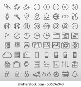 General Icons Set Vector Illustration