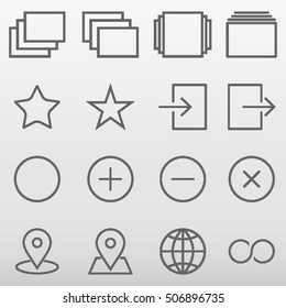 General Icons Set Vector Illustration
