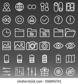 General Icons Set Vector Illustration
