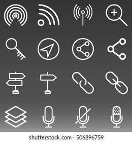 General Icons Set Vector Illustration