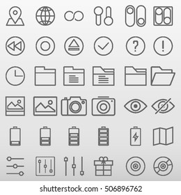 General Icons Set Vector Illustration