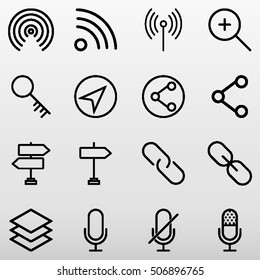 General Icons Set Vector Illustration