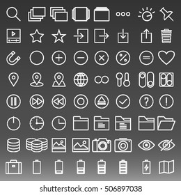 General Icons Set Vector Illustration