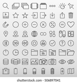General Icons Set Vector Illustration