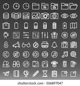 General Icons Set Vector Illustration