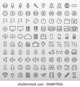General Icons Set Vector Illustration