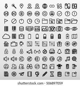 General Icons Set Vector Illustration