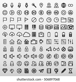 General Icons Set Vector Illustration