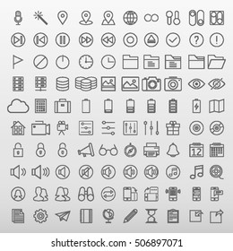 General Icons Set Vector Illustration