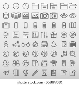 General Icons Set Vector Illustration