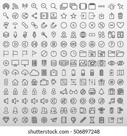 General Icons Set Vector Illustration