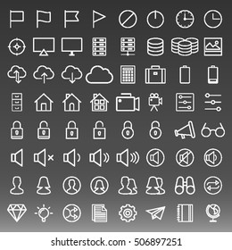 General Icons Set Vector Illustration