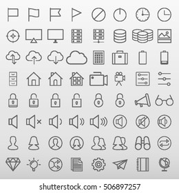 General Icons Set Vector Illustration