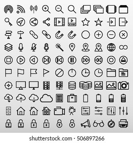 General Icons Set Vector Illustration