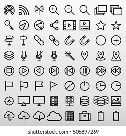 General Icons Set Vector Illustration