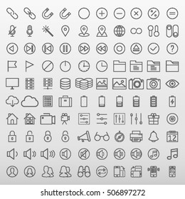 General Icons Set Vector Illustration Stock Vector (Royalty Free) 506897263