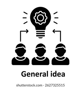 General idea Vector icon which can easily modify or edit 

