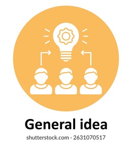 General idea Vector icon which can easily modify or edit 
