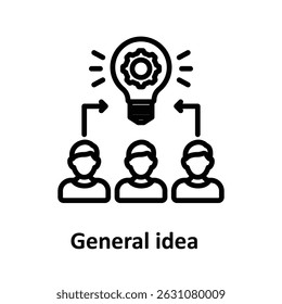 General idea Vector icon which can easily modify or edit 

