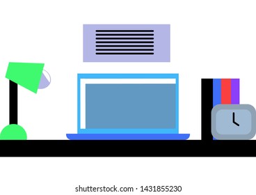 General items on the student table at home