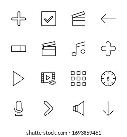 general line icons set. Stroke vector elements for trendy design. Simple pictograms for mobile concept and web apps. Vector line icons isolated on a white background. 
