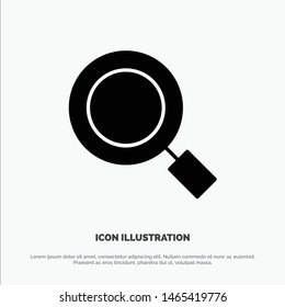 General, Magnifier, Magnify, Search solid Glyph Icon vector. Vector Icon Template background