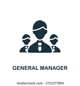 General Manager icon. Simple element from company management collection. Creative General Manager icon for web design, templates, infographics and more