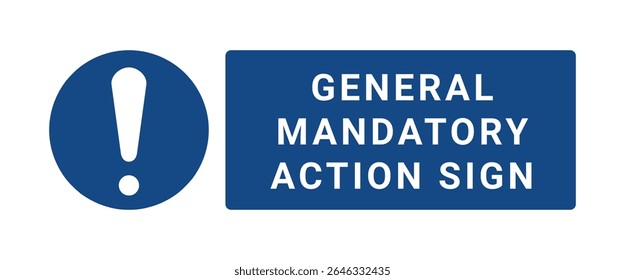 General mandatory signs and symbols ISO 7010 standard