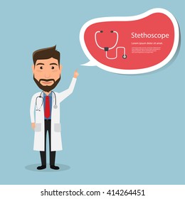 General practitioner. Doctor policing at hospital.