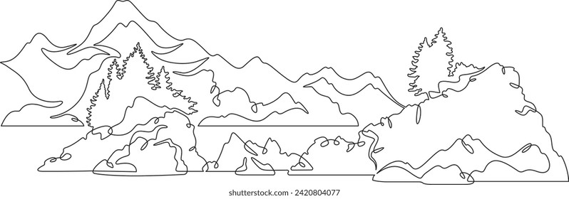 General practitioner. Full-length portrait of the doctor on duty. Doctor in a medical gown. Doctor with a stethoscope. One continuous line drawing. Linear. Hand drawn, white background. One line