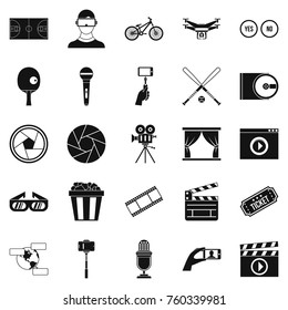 General producer icons set. Simple set of 25 general producer vector icons for web isolated on white background