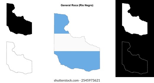 Mapa geral do departamento de Roca (Rio Negro)