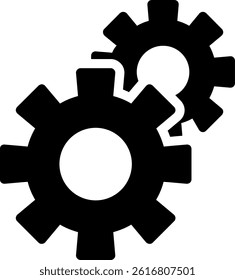 General Settings Glyph Vector Icon Design