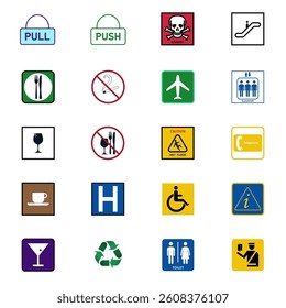 General signs that can be found in everyday life